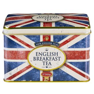 Union Jack Tea Tin with 40 English Breakfast Tea Bags