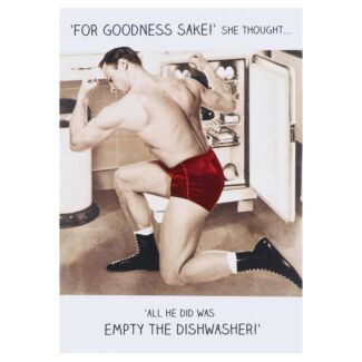 Rib Ticklers ‘Empty The Dishwasher’ Greetings Card