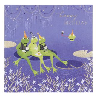 Party Frogs Birthday Card