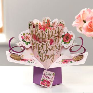 Typography Happy Mother’s Day Pop Up Card