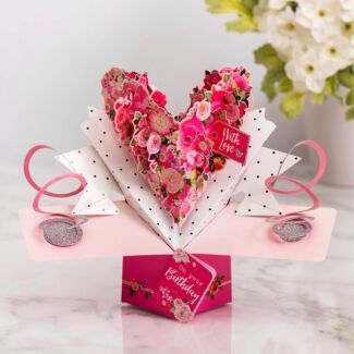‘With Love on Your Birthday’ Pop Up Card