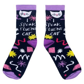 Small Talk ‘I Speak Fluent Cat’ Socks