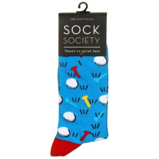 Sky Blue Golf Socks