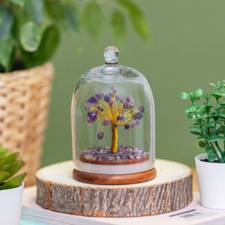 Amethyst Gemstone Dome Tree