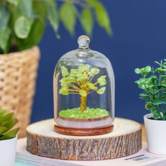 Peridot Gemstone Dome Tree