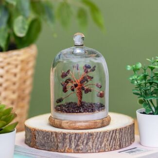 Garnet Gemstone Dome Tree