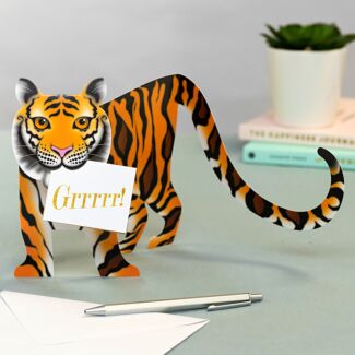 ‘Tyger’ 3D Greetings Card