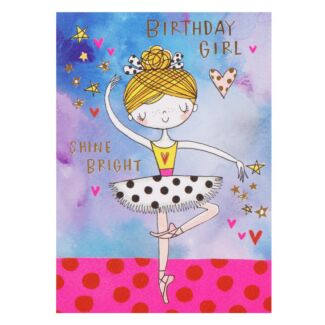 Spot ‘Ballerina’ Birthday Girl Card