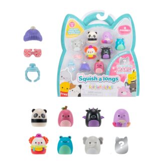Squish-A-Longs 1” Mini Squish & Ring Pack of 8