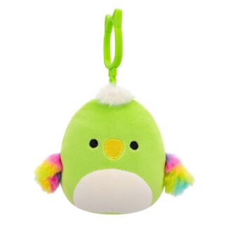 Mini 3.5” Clip-On Wolfe The Green Parrot