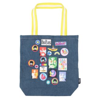 The Beatles Denim Tote Bag