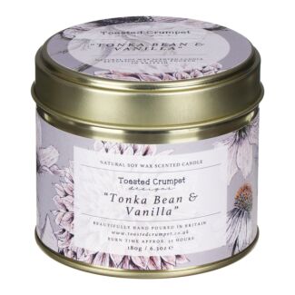 Tonka Bean & Vanilla Tin Candle