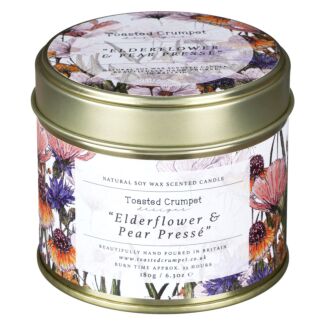 ‘Elderflower & Pear Presse’ Tin Candle