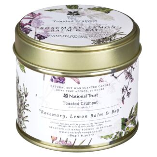 ‘Rosemary, Lemon Balm & Bay’ Tin Candle