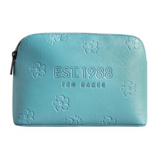 LIZIEY Floral Saffiano Makeup Bag