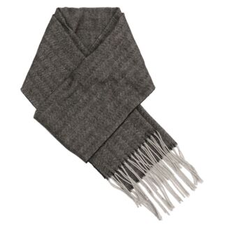 Grey Striped Men's Scarf