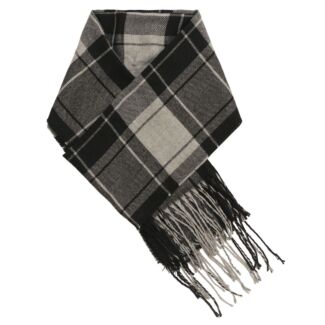 Black Plaid Men's Scarf