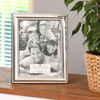 Silver Plated Bobble Edge Photo Frame 6x8