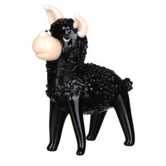 Glass Black Llama