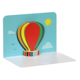 Hot Air Balloon 3D Greetings Card