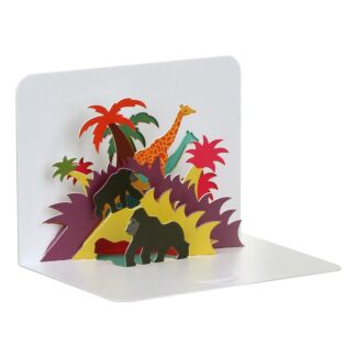 Gorilla Jungle 3D Greetings Card