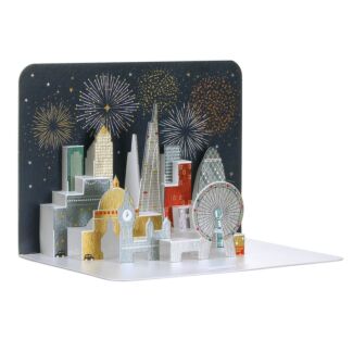 London Scene 3D Greetings Card