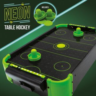 Neon Tabletop Air Hockey Game