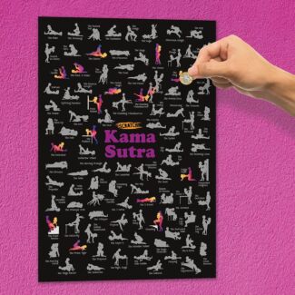 Kama Sutra A2 Scratch Poster