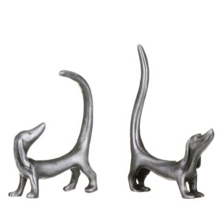 Assorted Dachshund Pewter Ring Holder