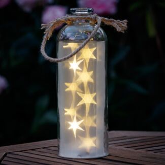 Giant LED Stars in a Clear Bottle 