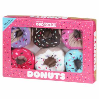 Box Of 6 Donut Ladies Socks