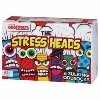 Stress Heads Box Of 6 Monster Men’s Socks