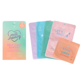 ‘Self Care Sunday’ Multi-Masking Pack of 5 Masks