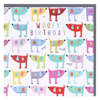 Rainbow Drops ‘Dogs’ Happy Birthday Card