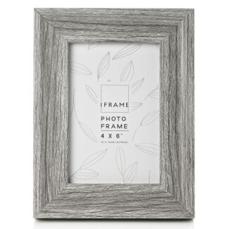 Mid Grey Wood 6 x 4 Photo Frame