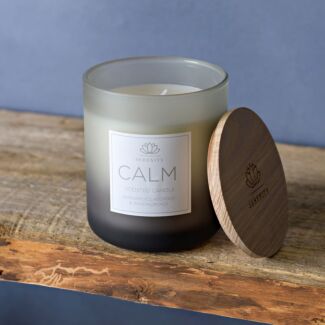 Serenity ‘Calm’ Bergamot, Lavender & Sandalwood 270g Glass Candle