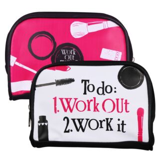 To Do Work Out Cosmetic Bag