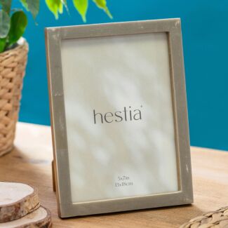 Thin Grey Stained Bone 5x7 Photo Frame