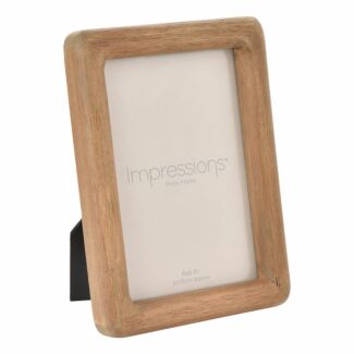 Impressions Oak Effect 4x6 Photo Frame
