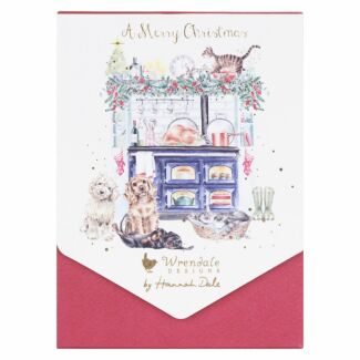 ‘Country Christmas Kitchen’ Set Of 8 Christmas Cards