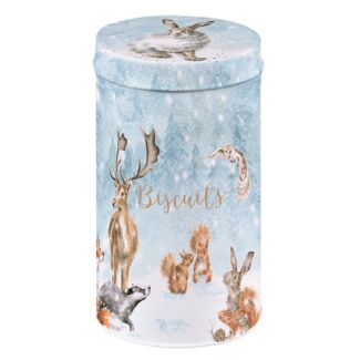 ‘Winter Wonderland’ Christmas Biscuit Tin with Shortbread Biscuits