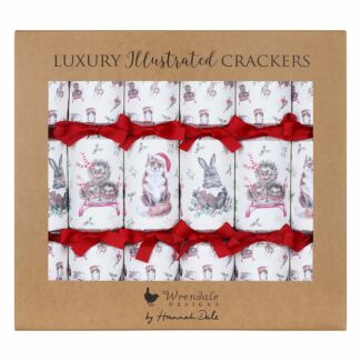 ‘Winter Woodland’ Countryside Animals Set of 6 Christmas Crackers