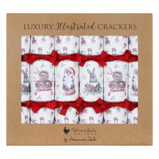 ‘Winter Woodland’ Countryside Animals Set of 6 Luxury Christmas Crackers