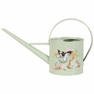 'Sleeping On The Job' Dog & Rabbits Watering Can