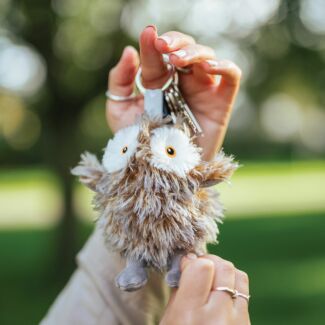 Plush Elvis Owl Character Keyring