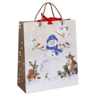 ‘Christmas Snowman’ Large Gift Bag