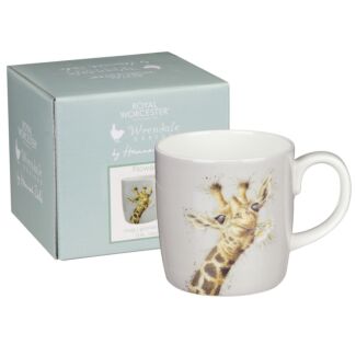 'Flowers' Giraffe Boxed Fine Bone China Mug
