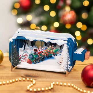 Santa Express Message In A Bottle Christmas Card