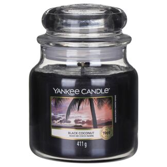 Black Coconut Medium Jar Candle