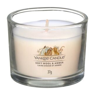 Soft Wool & Amber Single Signature Filled Votive